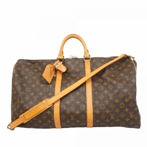 Louis Vuitton (55) Boston Bag Monogram Keepall Bandouliere M41414 - COA included - Picture 1 of 17